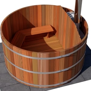 6 Person Wood Fired Hot Tub