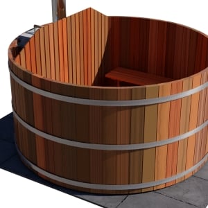 6 Person Wood Fired Hot Tub