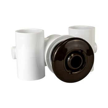 Extended Hydro Jet Assembly Wall Fitting 1.5 - Brown